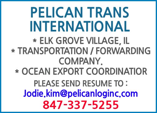 PELICAN LOGISTICS INC-5255